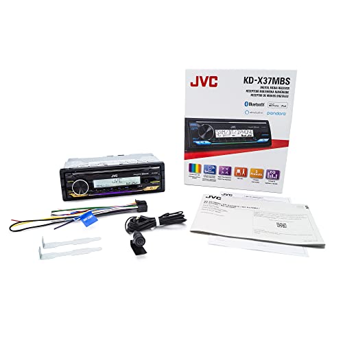 JVC KD-X37MBS Car & Marine Digital Media Receiver with Bluetooth, USB, SiriusXM Ready, Compatible with Amazon Alexa, Conformal Coated PCB JVC KD-X37MBS Car & Marine Digital Media Receiver with Bluetooth, USB, SiriusXM Ready, Compatible with Amazon Alexa, Conformal Coated PCB